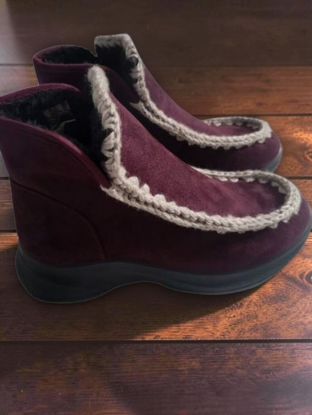 FLEXUS TESSO‎ BOOTIES purple size 39 women's nwot suede